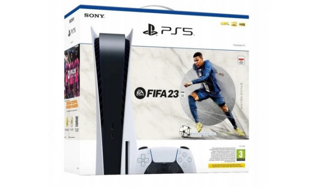 Console SONY PlayStation 5 Blu-ray Edition CFI-1116A + FIFA 2023, 825 GB