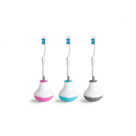 Quirky toothbrush timer with handle Bobble Brush, blue