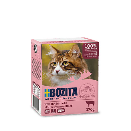 Bozita kassikonserv veiseliha tükid tarretises 6x370g