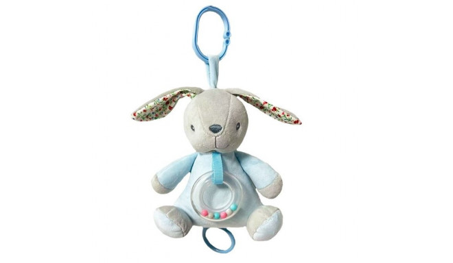 Music box Bunny 18 cm blue