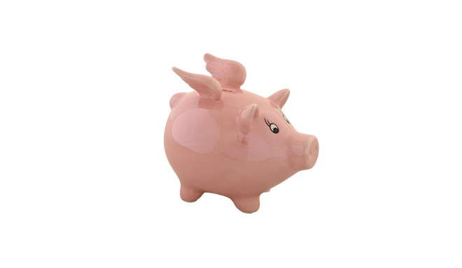 Money box DKD Home Decor Dolomite Children's Modern Pig Iridescent 16,5 x 11,5 x 15 cm