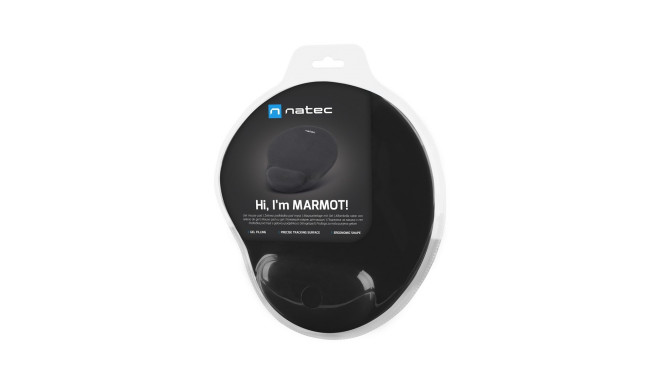 Natec MARMOT gel mouse pad black