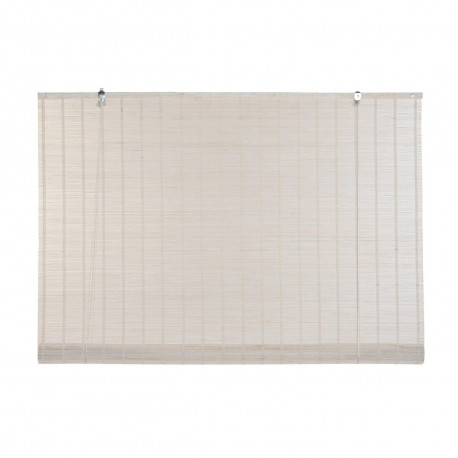 Roller blinds DKD Home Decor Varnished White Bamboo 120 x 2 x 230 cm