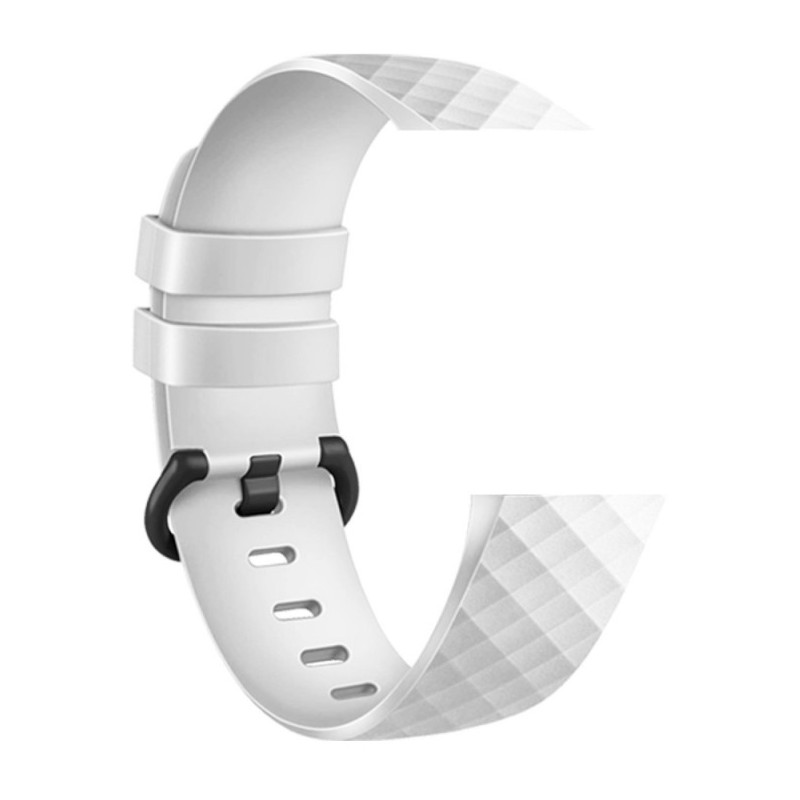 Devia watch strap Deluxe Sport Fitbit Charge 3/4 S, white Sports