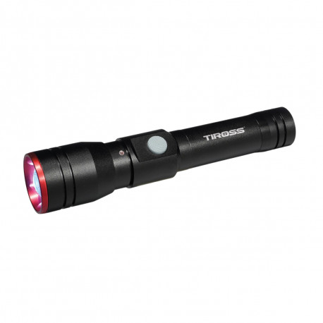 Tiross professionaalne laetav taskulamp 9W 600lm LED TS-1159