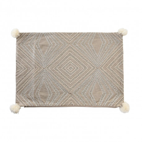 Spilvendrāna DKD Home Decor 60 x 1 x 40 cm Pelēks
