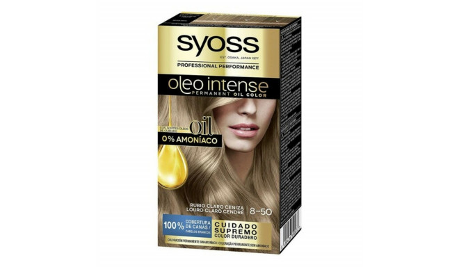 Püsivärv   Syoss Olio Intense Ammooniaagivaba Nº 8,50 Kerge tuhkblond