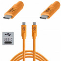 TetherPro cable USB-C - USB-C 4,6m, orange