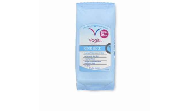 Intimate Wet Wipes Vagisil Odor Block 20 Units