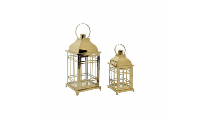 Street lamp DKD Home Decor Crystal Golden Metal (22 x 22 x 57 cm) (22 x 22 x 49 cm)