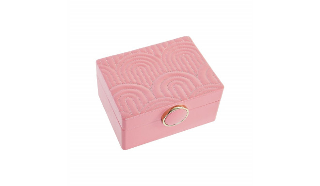 Jewelry box DKD Home Decor Pink MDF Wood 23 x 17 x 10 cm