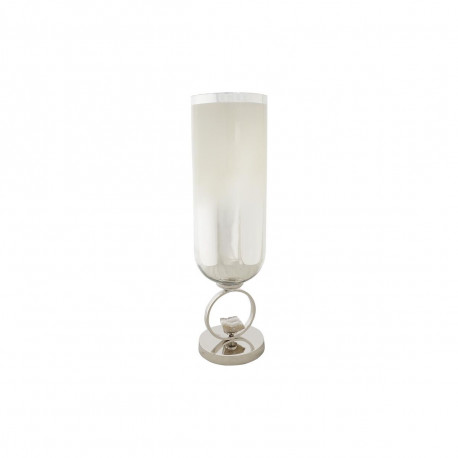 Vase DKD Home Decor Champagne Crystal Aluminium (15 x 15 x 56 cm)