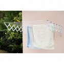 Clothes Line Retractable Wall Aluminium White (100 x 70 x 23 cm)