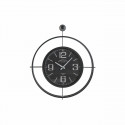 Wall Clock DKD Home Decor Crystal Black Iron (64 x 9 x 73 cm)