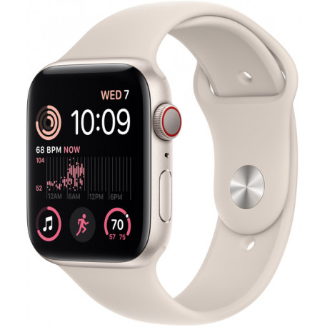 Apple Watch SE 2 GPS + Cellular 44mm Sport Band, starlight (MNPT3EL/A)