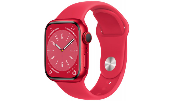 Apple Watch 8 GPS + Cellular 41mm Sport Band PRODUCT(RED) (MNJ23EL/A)
