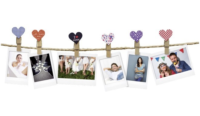 Fujifilm Instax зажимы Design Clips Heart 10 штук