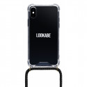 Lookabe kaitseümbris Necklace iPhone X/Xs, kuldne/must (loo003)
