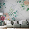 Fototapeet - Flowery Marble - 450x315