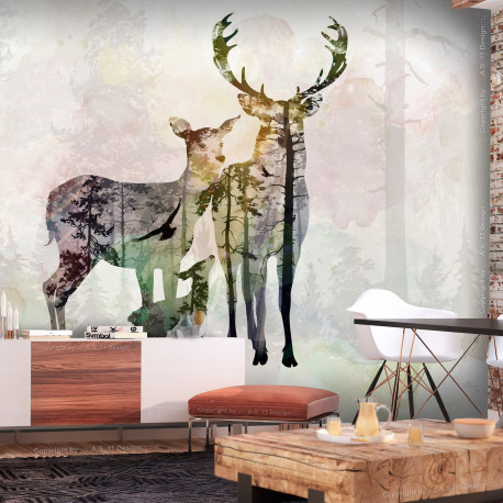 Fototapeet - Forest Family - 450x315