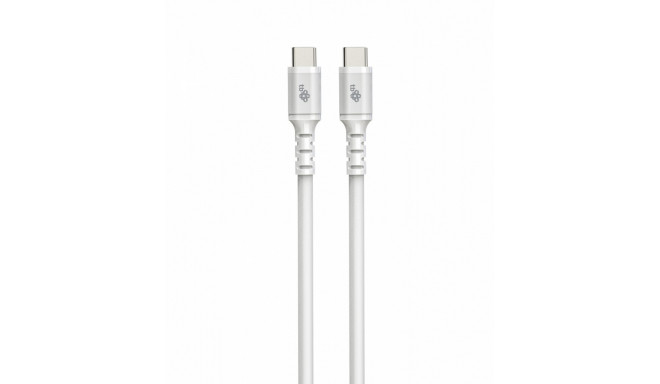 USB C - USB C cable 1m. silicone white