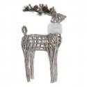 Christmas bauble DKD Home Decor Reindeer wicker (33 x 14 x 60 cm)