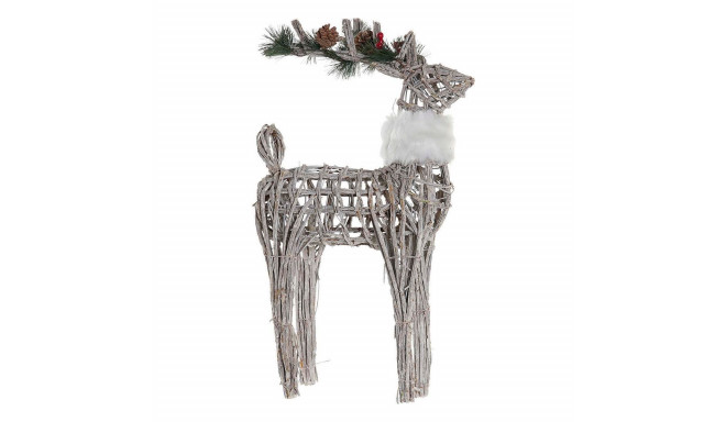 Christmas bauble DKD Home Decor White Reindeer 33 x 14 x 60 cm