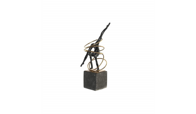 Dekoratiivkuju DKD Home Decor Must Kuldne Metall Vaik Kaasaegne (17 x 14 x 42,5 cm)