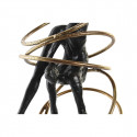 Dekoratiivkuju DKD Home Decor Must Kuldne Metall Vaik Kaasaegne (17 x 14 x 42,5 cm)