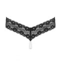 Underneath - Crotchless Mira G-string With Pearl Chain (S/M)