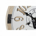 Sienas pulkstenis DKD Home Decor Melns MDF Balts (60 x 4,5 x 60 cm)