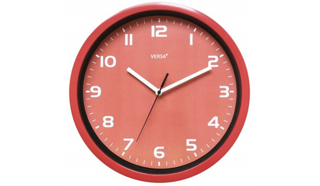 Wall Clock (Ø 30 cm) Plastic - Red