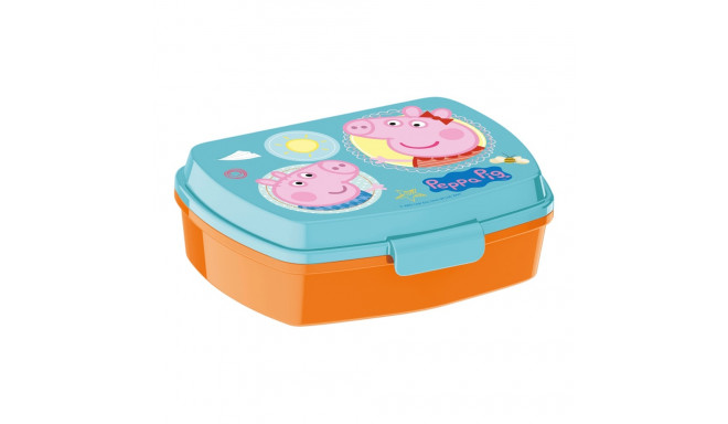 Võileivakarp Peppa Pig Having fun Plastmass Heleroosa (17 x 5.6 x 13.3 cm)