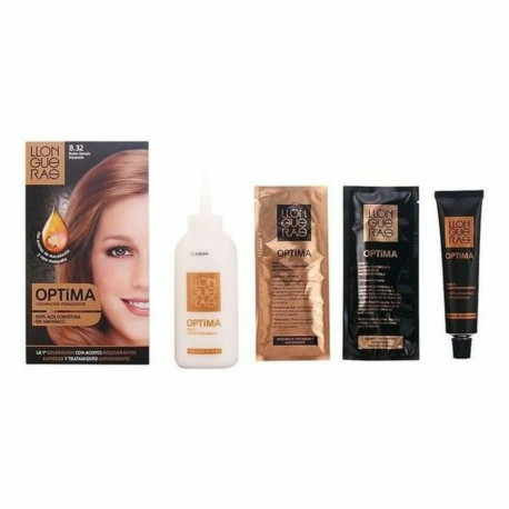 Ammoniaagivaba juuksevärv Llongueras Optima Nº 8.32-Light Blond Natural (1 Ühikut)