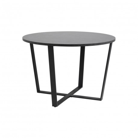 Dining table AMBLE D110xH75cm, black marble