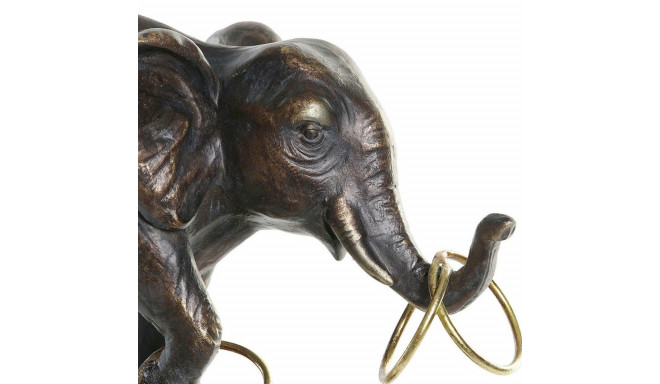 Dekoratiivkuju DKD Home Decor Must Kuldne Elevant Kaasaegne 31 x 13 x 41 cm
