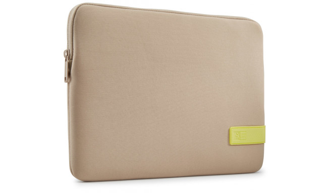 Case Logic 4689 Reflect Laptop Sleeve 13.3 REFPC-113 Plaza Taupe/Sun-Lime