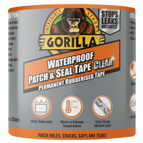 Gorilla tape Waterproof Patch & Seal 2.4m, clear