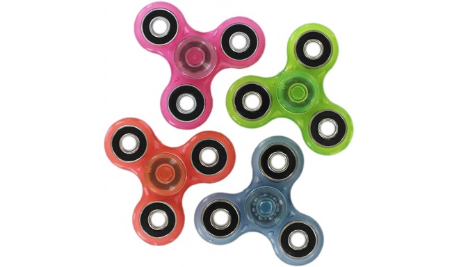 Whirlerz Glow In The Dark Fidget Spinner, assorted
