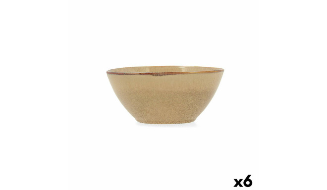Bļoda Bidasoa Ikonic Keramika Brūns (15,8 x 15 x 7 cm) (Pack 6x)