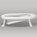 PRIMABOBO MyToy foldable bathtub with a bath cushion and a toy, grey, HB_wst_G