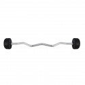 HMS GSL50 fixed barbell/rubberised broken bar 50 kg