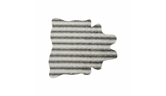 Paklājs DKD Home Decor 160 x 150 x 2 cm Pelēks Poliesters Balts