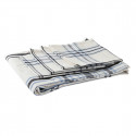 Tablecloth and napkins DKD Home Decor Beige Blue Cotton (250 x 150 x 0,5 cm)