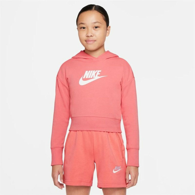 salmon nike sweatshirt