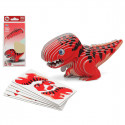 3D Pusle Dino Punane 18 x 8 cm