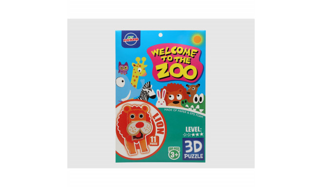 3D Puzzle Zoo 27 x 18 cm 11 Pieces Lion
