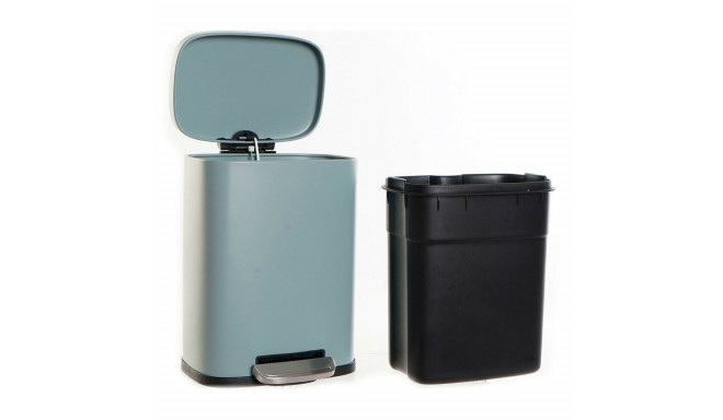 Мусорное ведро DKD Home Decor Металл Светло-серый 5 L полипропилен основной