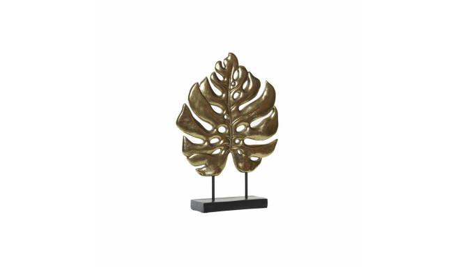 Decorative Figure DKD Home Decor Black Golden Tropical Leaf of a plant 25,5 x 6 x 34 cm