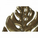 Decorative Figure DKD Home Decor Black Golden Metal Resin Leaf of a plant (25,5 x 6 x 34 cm)